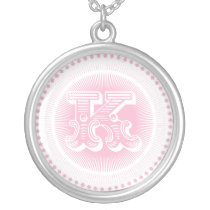 Letter K monogram necklace necklaces