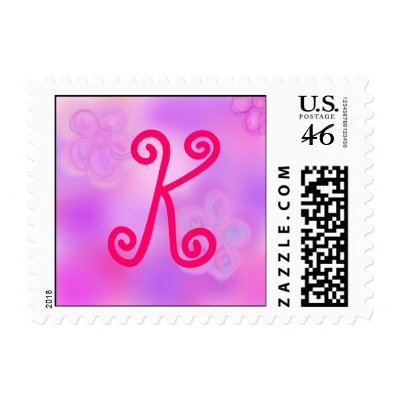 Letter K Monogram Stamp