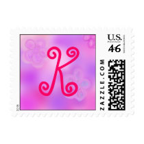 Letter K Monogram Stamp