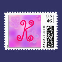 Letter K Monogram Stamp by lorenkaplan Letter K Monogram Stamp