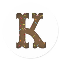 Letter K stickers by Just2Cute Letter K stickers