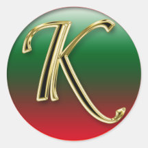 LETTER K STICKER+gifts