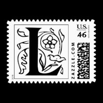 Letter L Fancy Initial Postage Stamps stamps