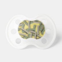 Letter L Green Baby Pacifier