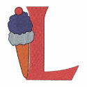 Letter L Ice Cream Monogram Embroidered Shirt embroidered shirts by mothersdaytshirts Letter L Ice Cream Monogram Embroidered Shirt embroidered shirts