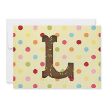Letter L invitations