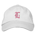 Letter L Monogram Embroidered Hat embroidered hats by mothersdaytshirts Letter L Monogram Embroidered Hat embroidered hats