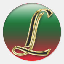 LETTER L STICKER+gifts