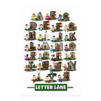 Letter Lane Poster posters by wolfmama Letter Lane Poster posters
