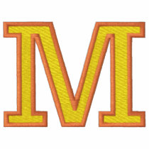 Letter M embroidered shirts