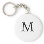 Letter M Monogram Keychain