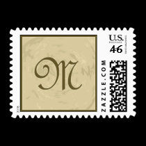 Letter M postage