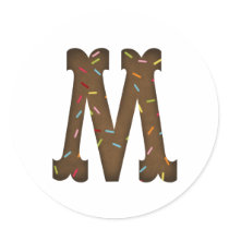 Letter M stickers by Just2Cute Letter M stickers