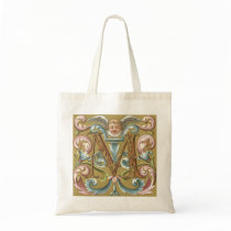 Letter 'M' With Angel - Bag by dchaddad Letter 'M' With Angel - Bag
