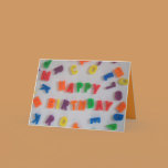 Letter Magnets Birthday Card