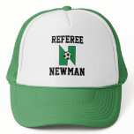 Letter N Monogram in Soccer Green hats