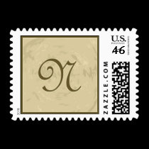 Letter N postage
