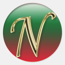 LETTER N STICKER+gifts