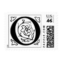 Letter O Fancy Initial Postage Stamps