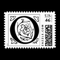 Letter O Fancy Initial Postage Stamps stamps