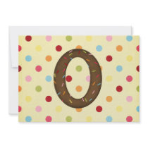Letter O invitations