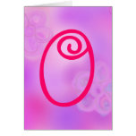Letter O Monogram Notecard