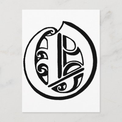Letter O Monogram Post Card by