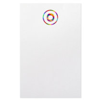 Letter O Rainbow Personalized Stationery