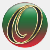 LETTER O STICKER+gifts