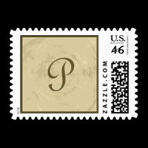 Letter P postage