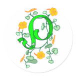 Letter P stickers