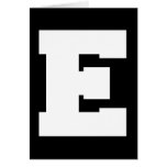 Letter Pride E Greeting Cards