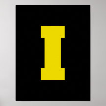 Letter Pride I Yellow.png Posters