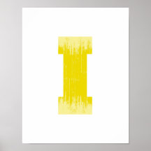 LETTER PRIDE I YELLOW VINTAGE.png Poster