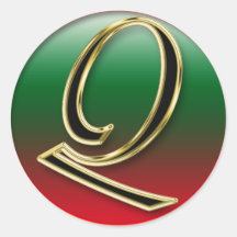 LETTER Q STICKER+gifts