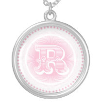 Letter R monogram necklace necklaces