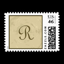 Letter R postage
