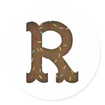 Letter R stickers by Just2Cute Letter R stickers