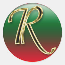 LETTER R STICKER+gifts