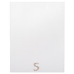 Letter S made out of colorful seahorse graphics Customized Letterhead