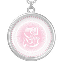 Letter S monogram necklace necklaces