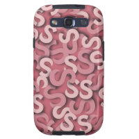 Letter S Pink Samsung Galaxy SIII Covers