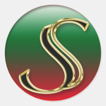 LETTER S STICKER+gifts