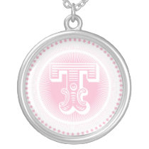 Letter T monogram necklace necklaces