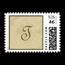 Letter T postage