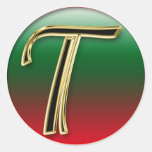LETTER T STICKER+gifts