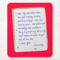 Letter to Toy Company mousepads by hdowney Letter to Toy Company mousepads