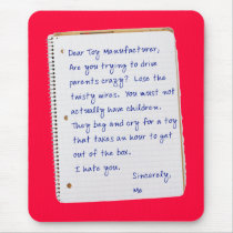 Letter to Toy Company mousepads by hdowney Letter to Toy Company mousepads