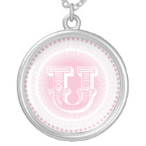 Letter U monogram necklace necklaces