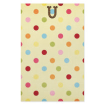 Letter U stationery